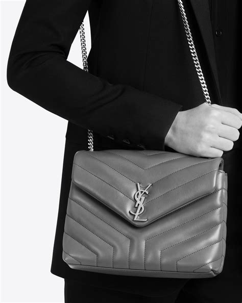 ysl chain bag grey